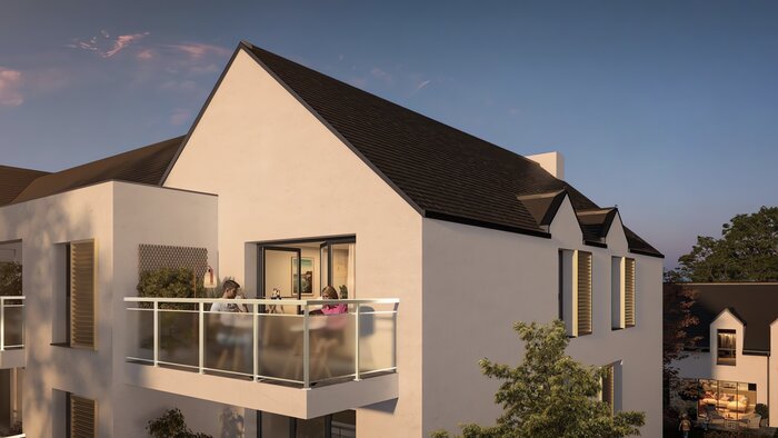 Façade résidence Fleur Océan - appartements neufs du T2 au T3