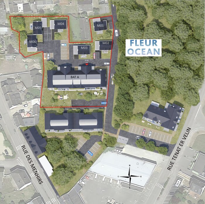 Plan masse programme neuf Fleur Océan