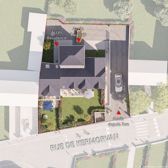 Plan masse programme neuf la Villa Castero