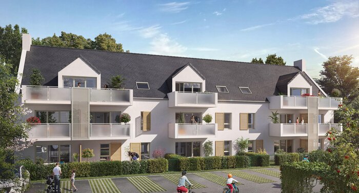 Façade programme neuf Lann Ar Mor à Crac'h