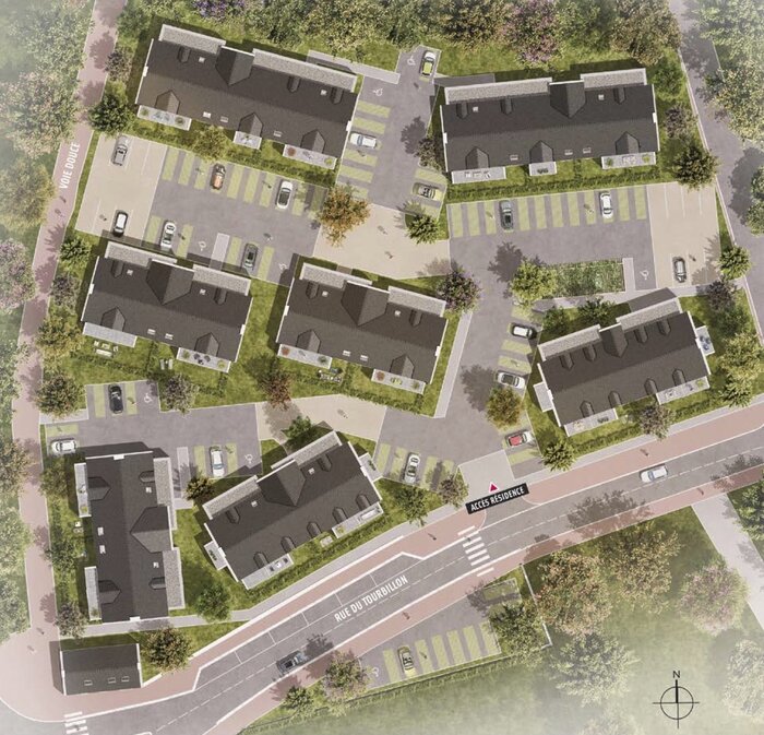 Plan masse programme neuf Lann Ar Mor à Crac'h