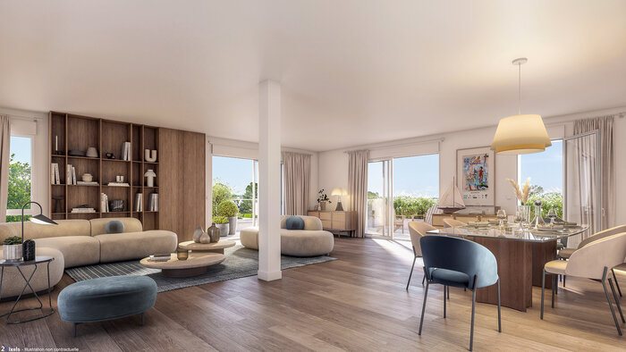 Ambiance intérieur appartement neuf Les Sittelles