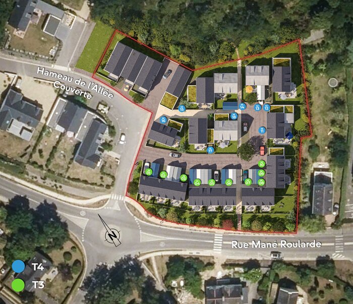 Plan masse programme maisons neuves Les Skippers