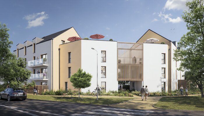 Façade résidence Les Timoniers à Belz