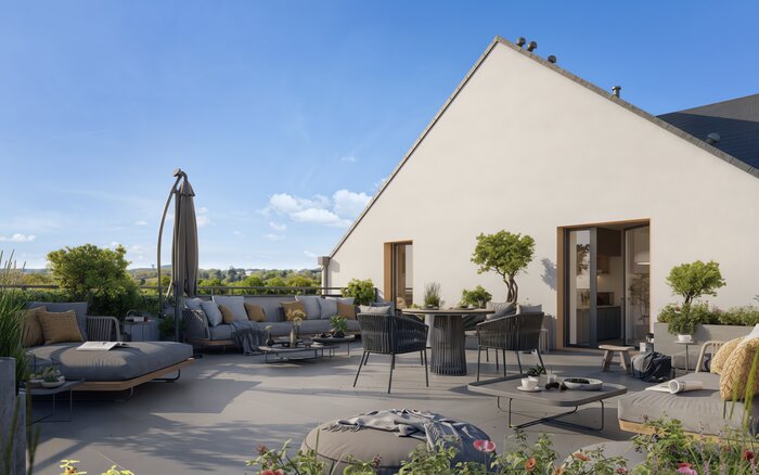 Terrasse programme neuf Les Timoniers