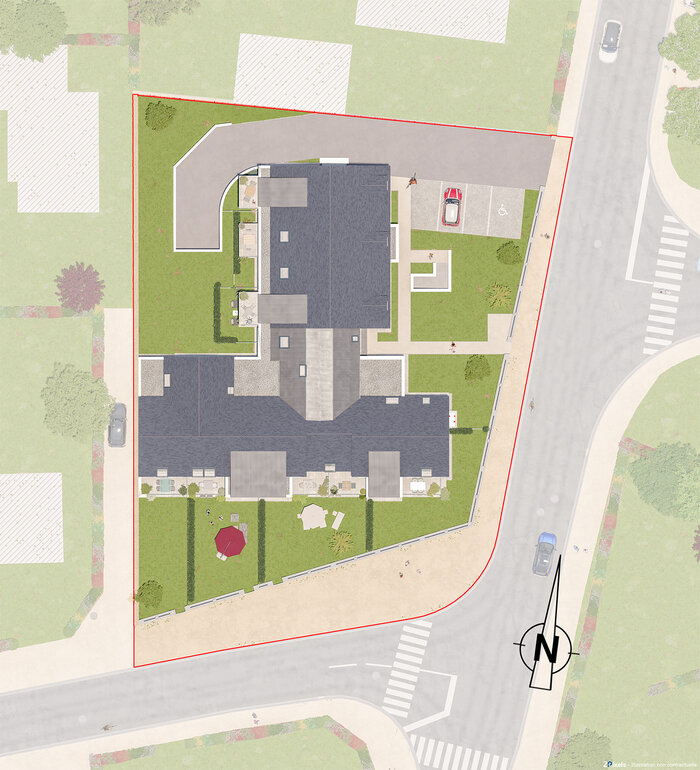 Plan masse programme neuf les Villas du Rahic