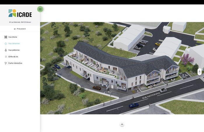 Maquette 3d du programme neuf Ora - vue aérienne