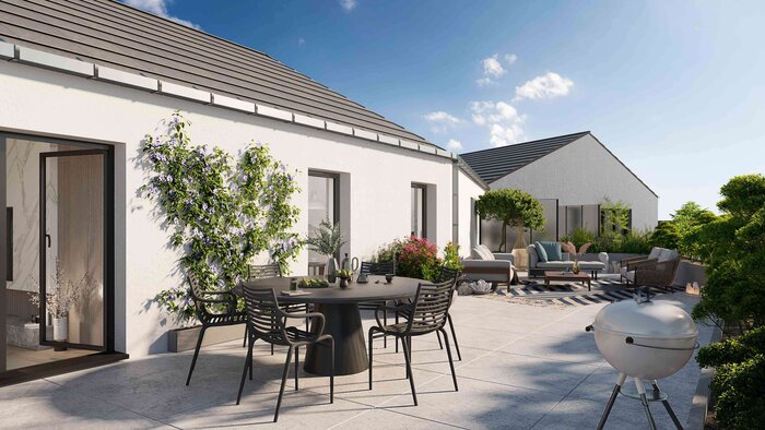 Terrasse appartement neuf - résidence ÔRÂ à Erdeven